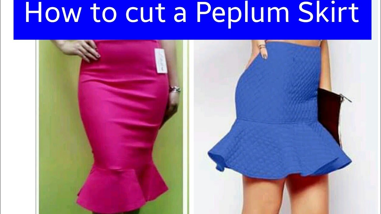 pencil peplum skirt