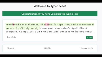 Type Speed Test make by HTML CSS JAVASCRIPT Promo