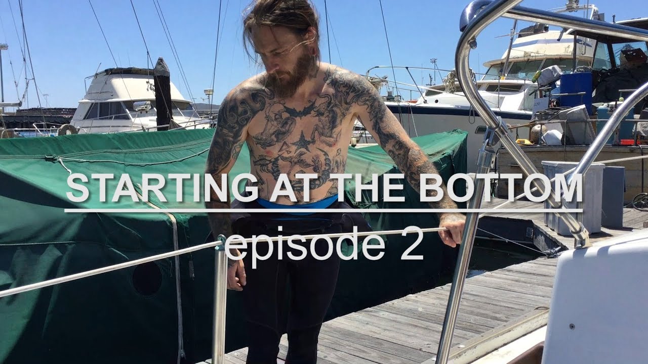 Sailing Vessel Triteia - Starting At The Bottom - Episode 2 - Cleaning the Bottom of a Sailboat