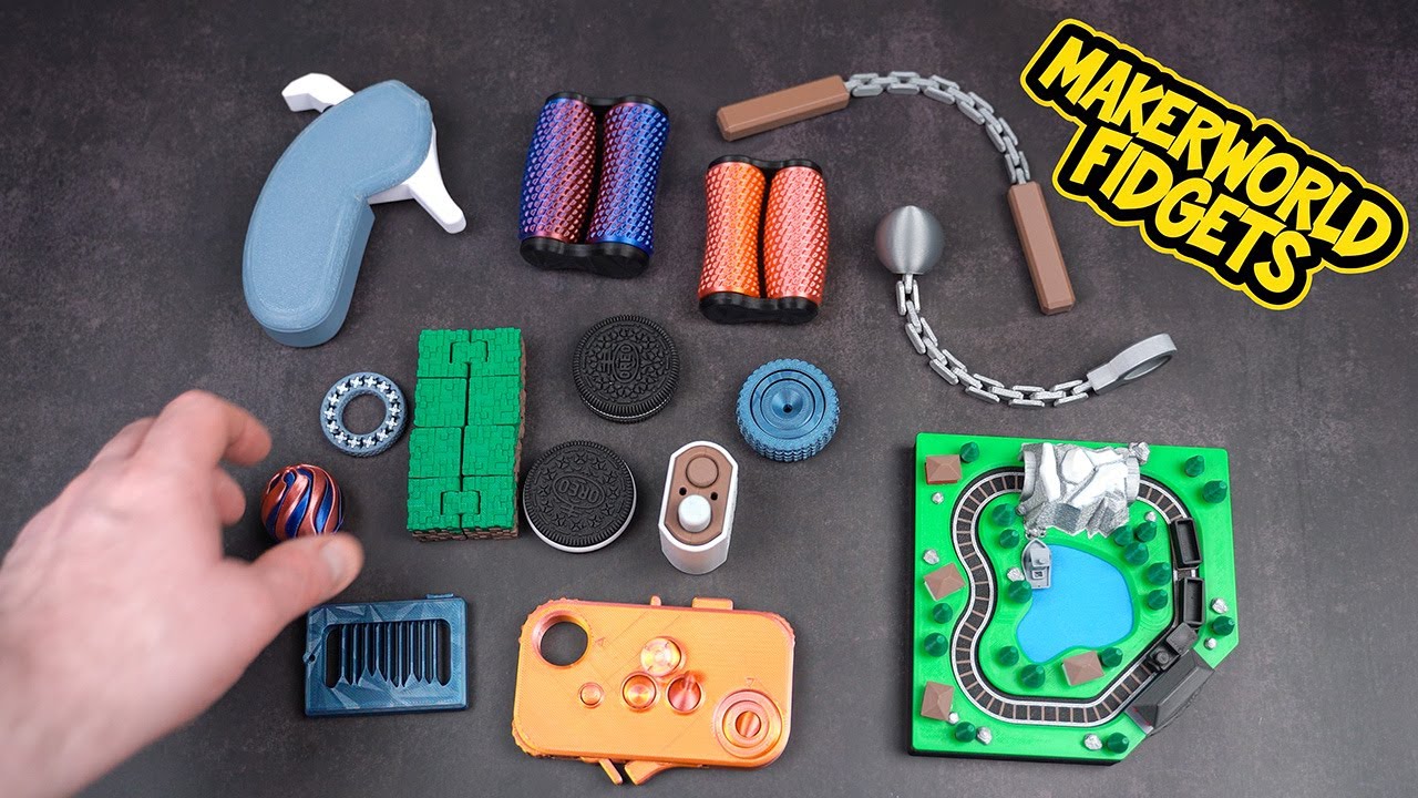 3D Printed Fidget Toys for Stress Relief - YouTube