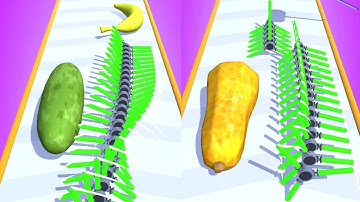 Blade Stack Game! Satisfying and relaxing ASMR slicing video