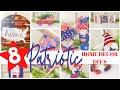 AMERICAN FLAG WOOD ROUND | PATRIOTIC DIYS | DOLLAR TREE PATRIOTIC DIYS | DIY PATRIOTIC HOME DECOR