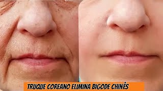 ðŸ™€TRUQUE COREANO ELIMINA bigode chineÌ‚s ESTIMULA ColaÌgeno Estica A PELE