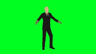 Slender Man Dancing Green Screen
