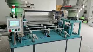 Automatic mop handle cap thread assembly machine