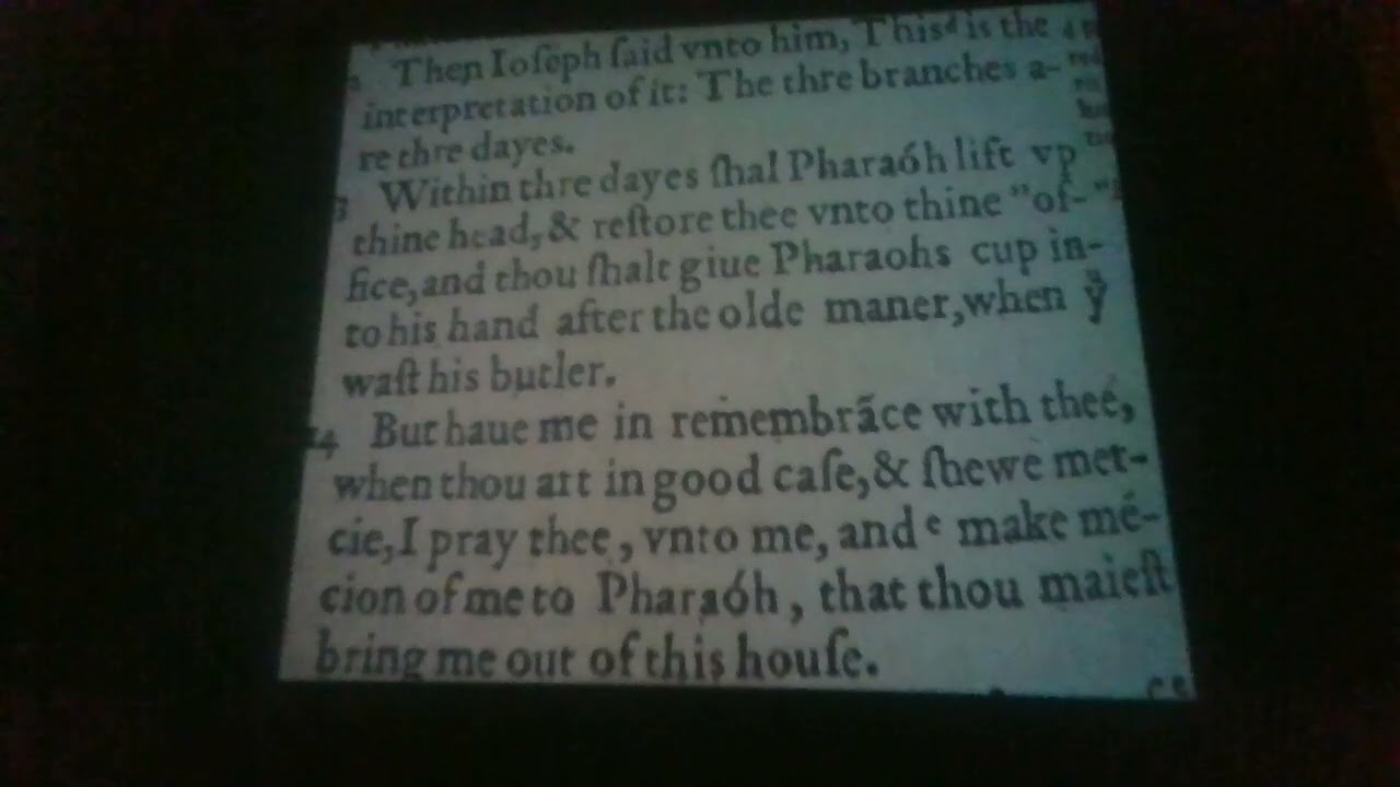 Genesis Chapter 40 Verse 12 13 14 YouTube Genesis Chapter 40 Verse 12 13 14 YouTube