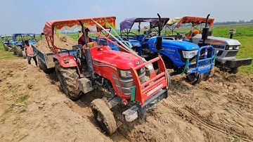 New Jcb 3dx Xpert Loading Field Mud Swaraj 744 Fe Eicher 551 Sonalika Sikandar Mahindra Yuvo Tractor