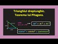 Relatii metrice triunghiul dreptunghic teorema lui Pitagora formula clasa 7(Invata Matematica Usor)