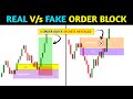 🔴Real V/s Fake Order block 📊‼️ SMC ‼️Pkr Trading