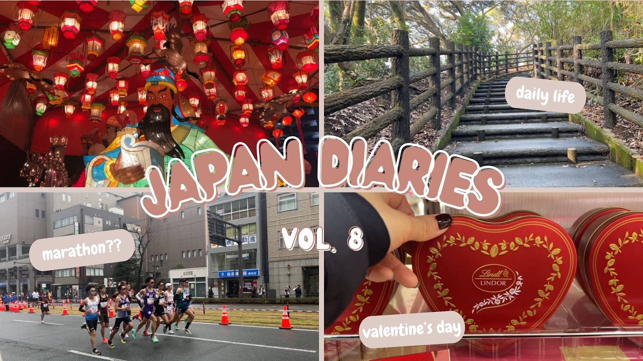 lantern festival 🏮, marathon in kumamoto 👟, japan dominos pizza 🍕 | japan diaries 8