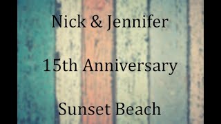 Nick and Jennifer Favazza  15th Anniversary Photo Shoot at Sunset Beach on Treasure Island screenshot 5