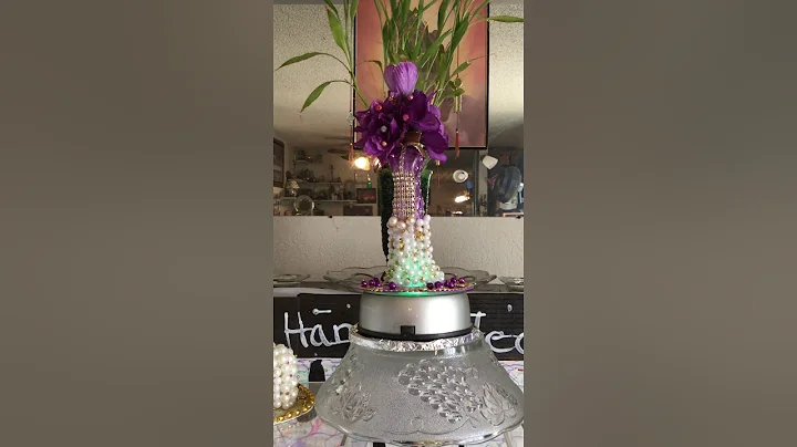 DIY Dollar tree Glitter jeweled used Perfume bottl...