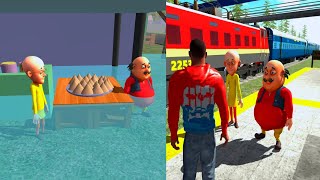 💥Motu Patlu Flooded The City So Motu Patlu Came To Franklin City | Indian Bike Driving 3D  screenshot 4