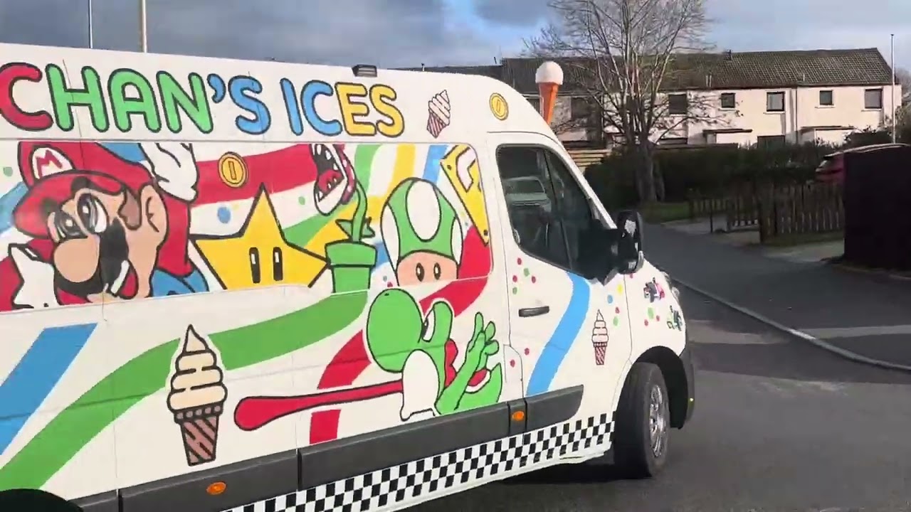 Ice cream van chimes boys and girls come out to play