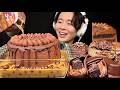 【ASMR】チョコケーキのコーヒー牛乳ひたひた漬けが美味しすぎて止まらん。【咀嚼音/mukbang/Eating Sounds】