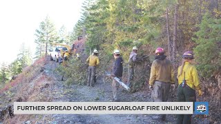 Further spread on lower Sugarloaf fire unlikely