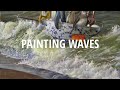 HOW TO PAINT A SEA  - Painting Waves Tutorial