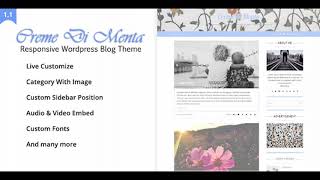 Creme Di Menta - Responsive Wordpress Blog Themeforest Website Templates And Themes