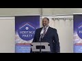 David Kurten - Restoring Our Nation -  Heritage Party Conference 2022