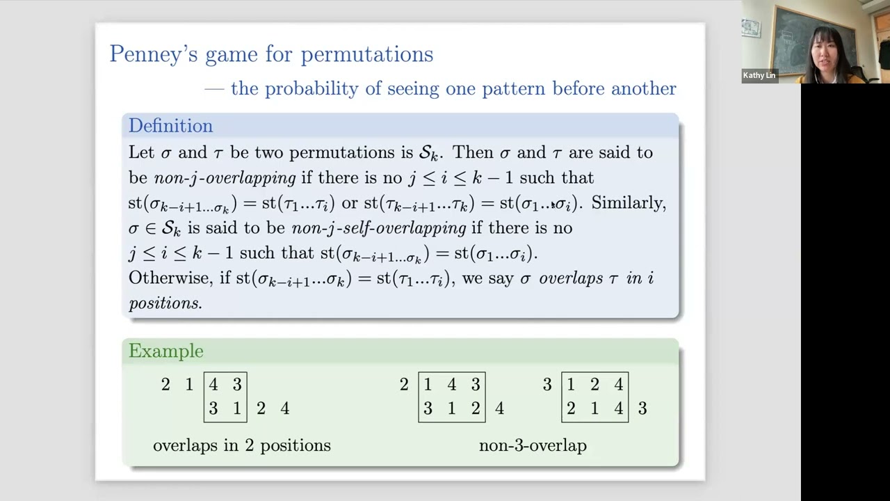 GOCC 04/10/2024 "Penney's Game for Permutations"