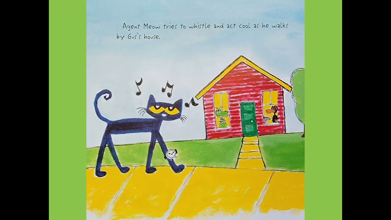 🐈‍⬛️⏱️ Pete the Cat Secret Agent Read Aloud Kid's Book