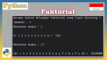 Program Python Menghitung Faktorial
