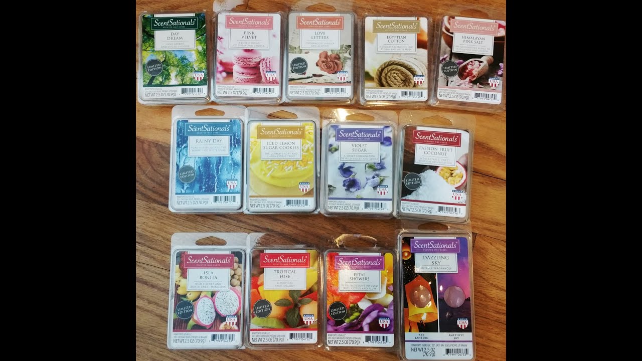 ScentSationals Scented Wax Melts - Early 2016 Scents Review - YouTube