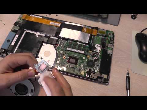 Toshiba Satellite U840W-108 Ultrabook Replace Thermal Paste And Clean The Heatsink