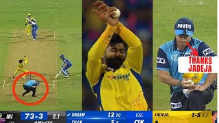 Jadeja saved umpire from Cameron Green powerful shot and got him out