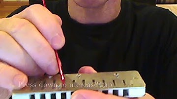 Adjusting the a Choking Blow Reed on Diatonic Harmonica