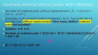 Probability and Statistics Course - Lesson 6 - Sampling with and without replacement