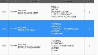 AG-software POS FOR PIZZA PLACE - KITCHEN DISPLAY screenshot 3