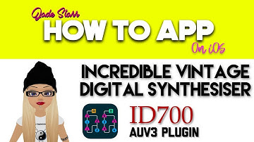 Incredible Vintage Digital Synthesiser with ID700 on iOS - How To App on iOS! - EP 287 S5