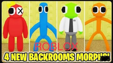 Roblox [🌈 New Update] How To Find ALL 4 NEW Escape Backrooms Morphs and Badges