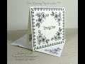 One Layer Monochromatic Square Thank You Card with Custom Envelope