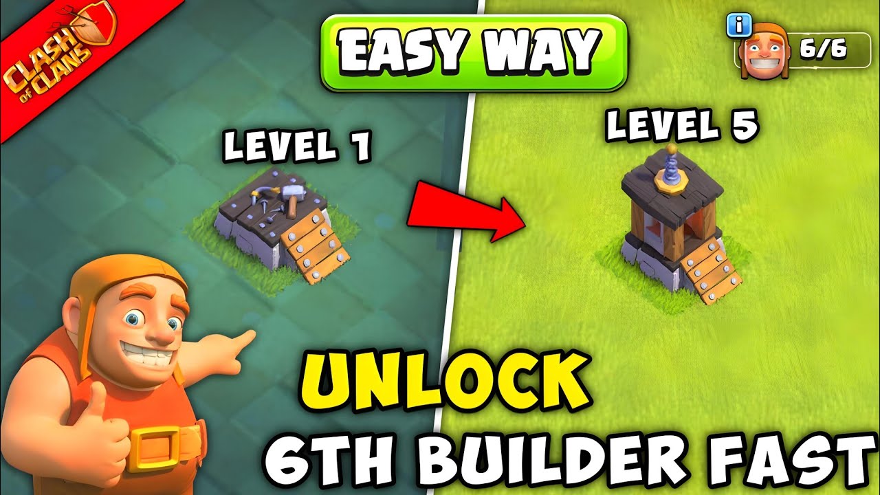 How to Unlock 6th Builder Fast in Clash of Clans