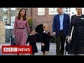 Princess charlotte arrives for first day at school  bbc news