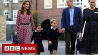 Princess Charlotte arrives for first day at school - BBC News