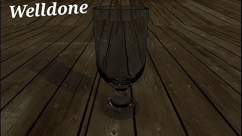 Modeling REALISTICK GLASS| Timelaps | spacedraw & clara.io \\\ On Android