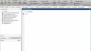 Computational Methods Fall 2015   11 30 15   Solving ODEs