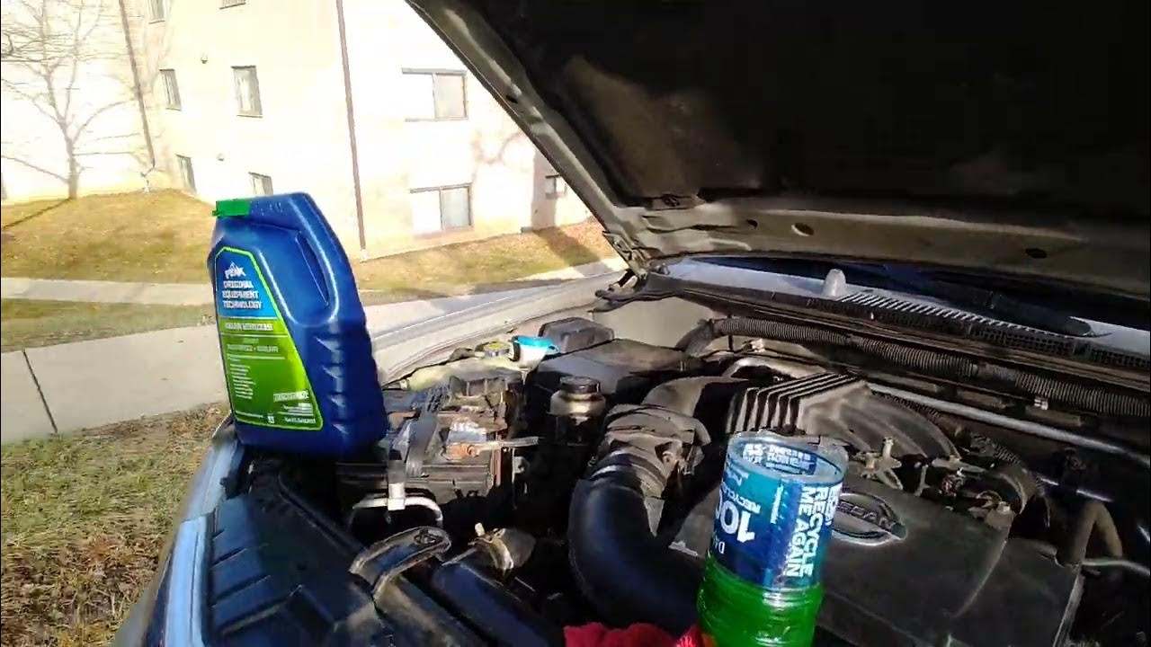 removing air bubbles from radiator 2005 frontier YouTube