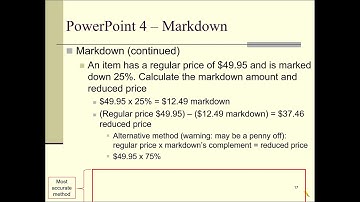 How to Calculate Markdowns