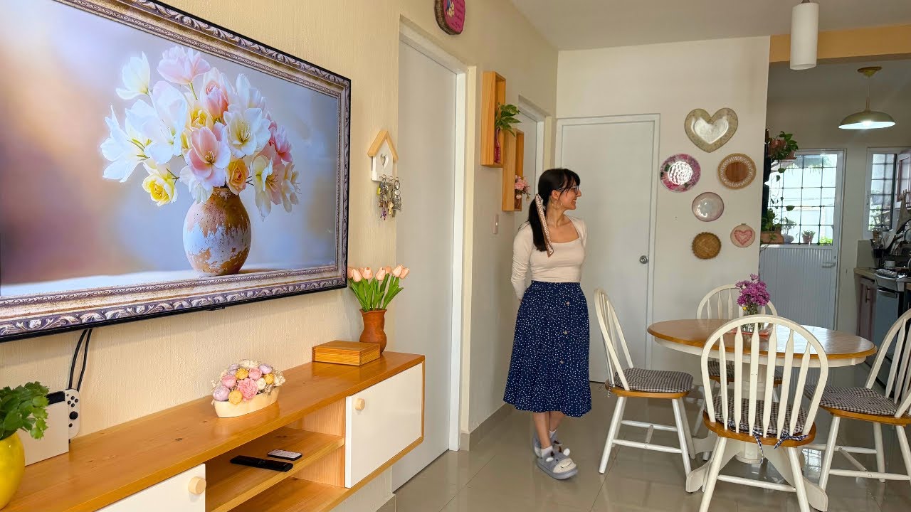 Превращаем зону телевизора в уютное пространство 🌸 | Уютный домашний распорядок.