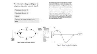ACT Science Data Interpretation Question- Interpreting Elliptical Orbits