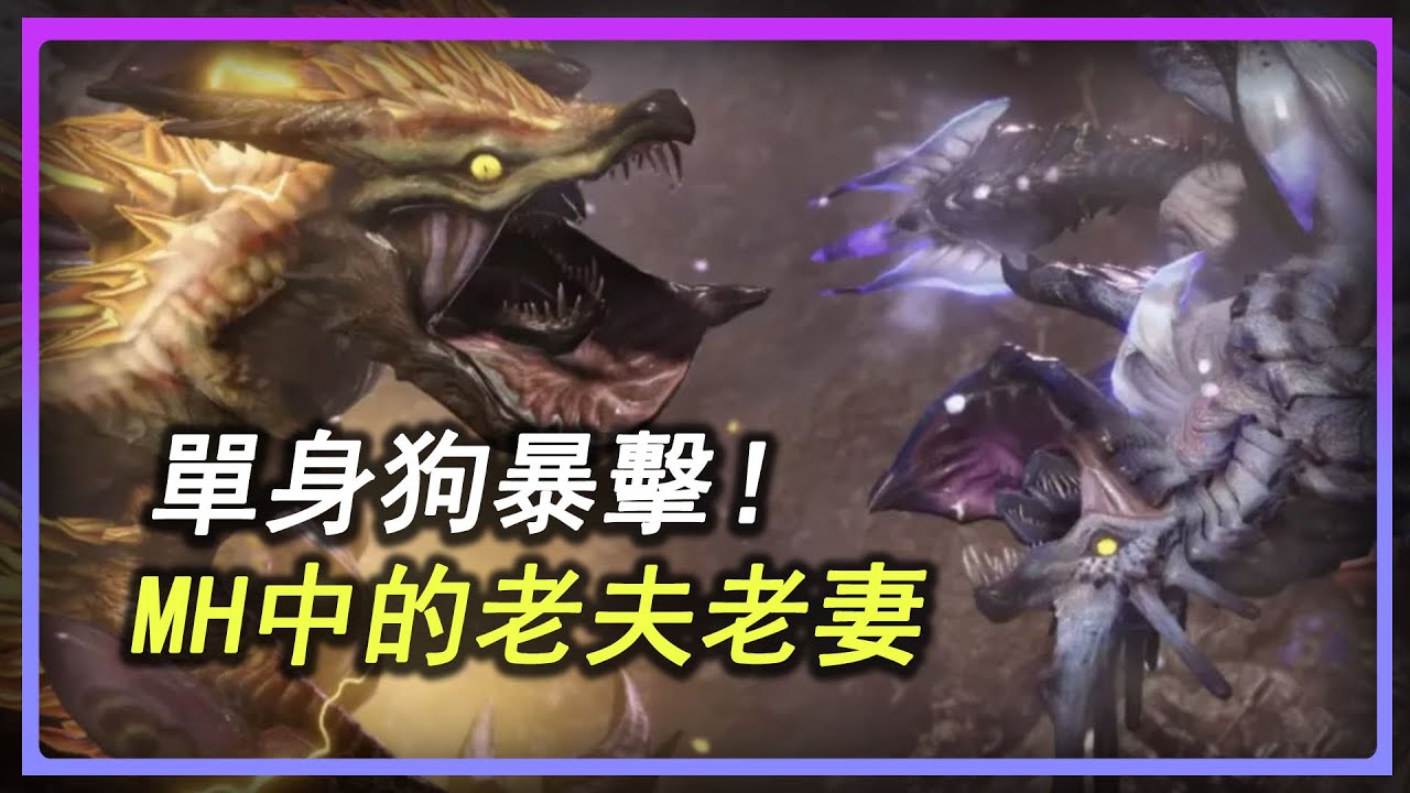單身狗暴擊！盤點魔物獵人中的夫妻魔物！