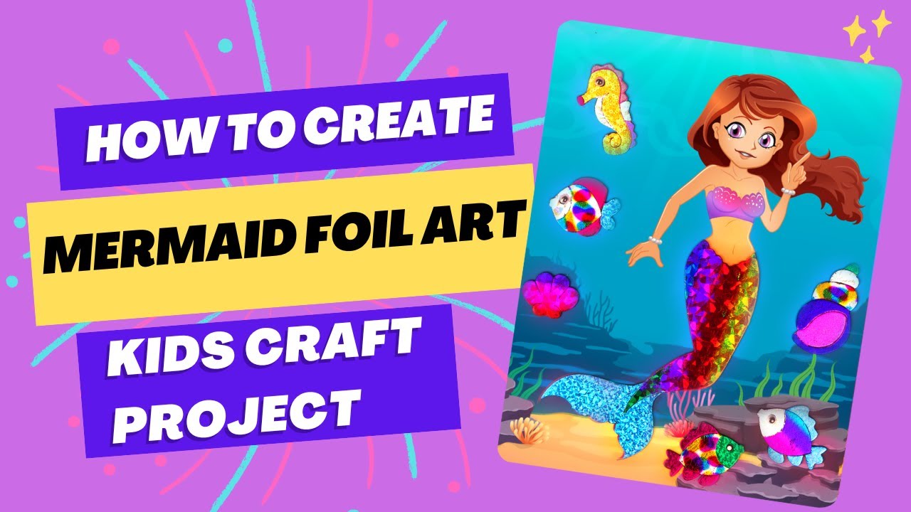 Arte Foil Sirena Princesa Niños Kit De Arte Con Papel De Aluminio Aischens - Diseños De Sirena Y Princesa Para Niñas De 3 A 10 Años Arte Foil Sirena Princesa Niños Kit De Arte Con Papel De Aluminio Aischens - Diseños De Sirena Y Princesa Para Niñas De 3 A 10 Años