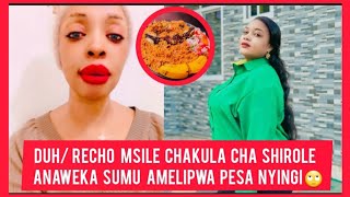 DUH/ RECHO DON'T EAT SHIROLE'S FOOD, HE IS POISONING IT, HE WAS PAID A LOT OF MONEY 🙄