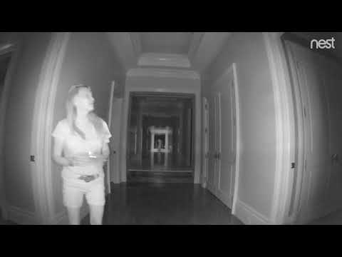 The best fails night came nest girl trips walking through house at night with cup