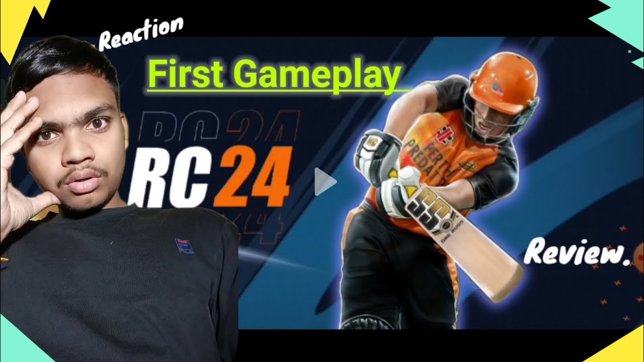 Best cricket game for mobile Rc24 First gameplay and review  