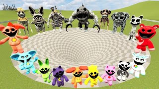 DESTROY ALL ZOONOMALY MONSTERS FAMILY & MONSTERS POPPY PLAYTIME 3 in BIG FUNNEL - Garry's Mod